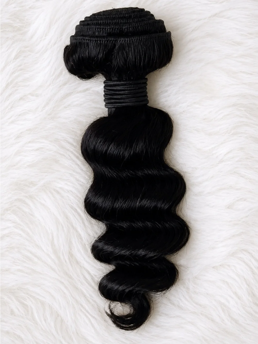 Black Body Wave Hair Bundles with Wig Cap & Lashes - Unbranded Set